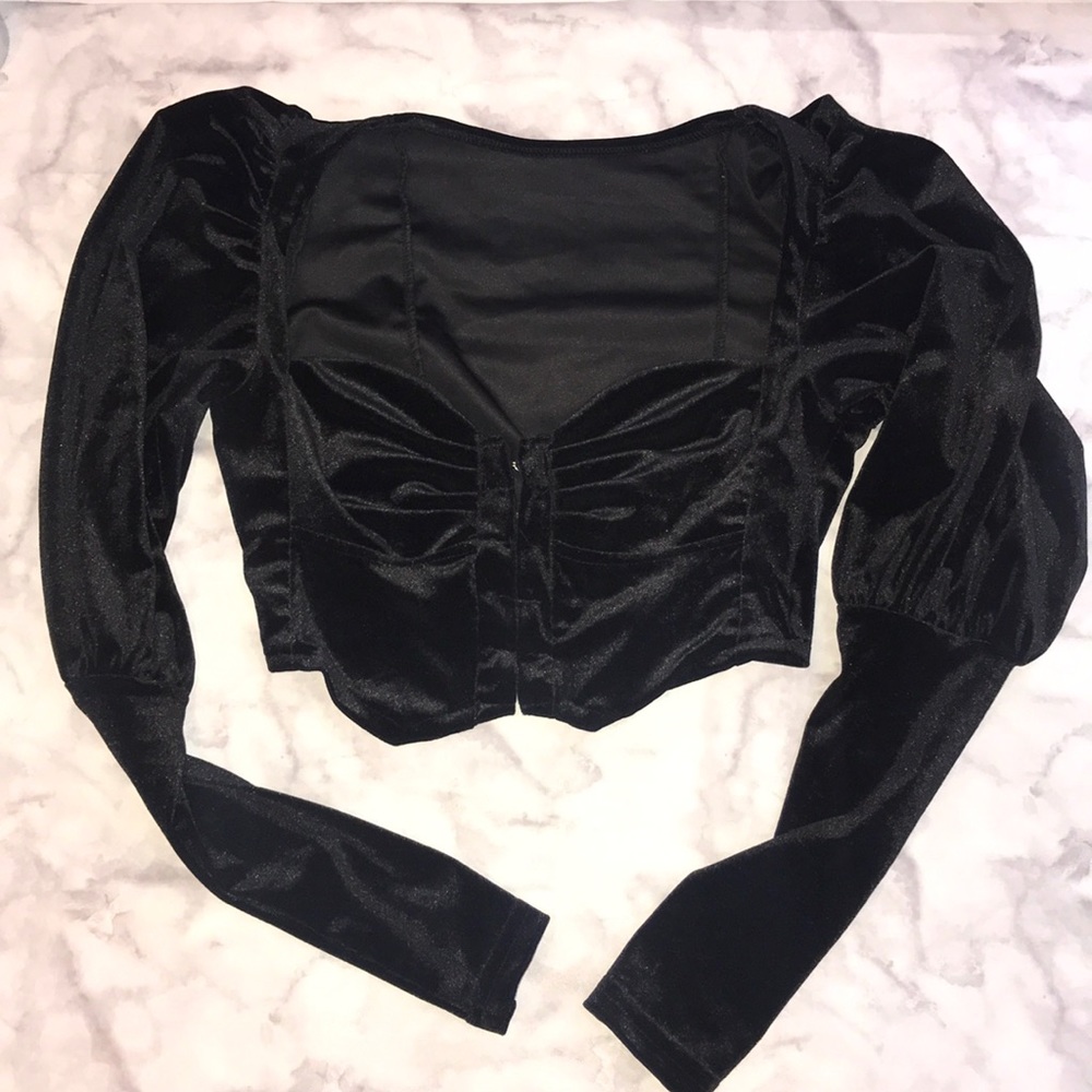 A black velvet top